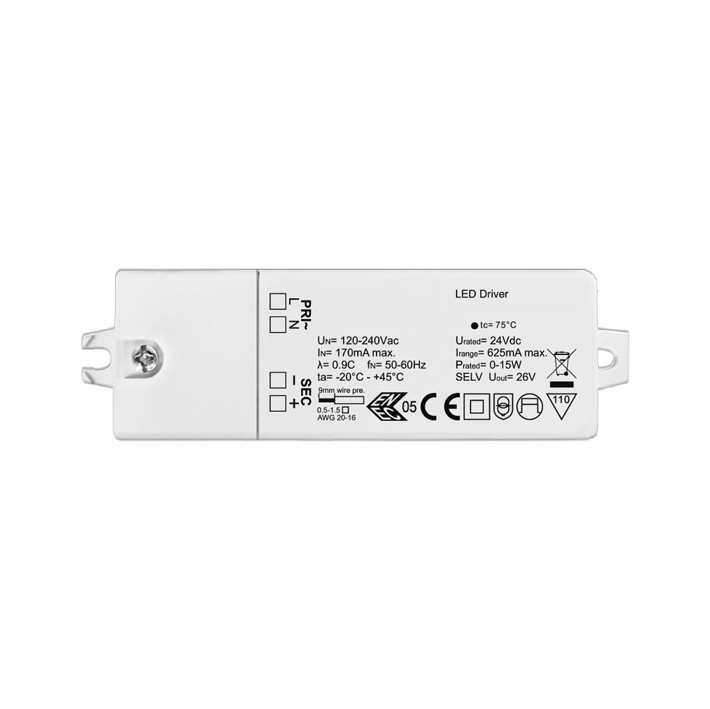 E.TRA.631 - Driver ON/OFF 15W 24Vdc IP20