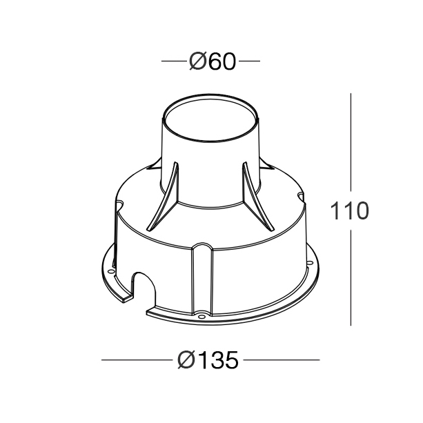 A.BOX.019.01 - Cassaforma interrata in policarbonato per Rim/Cut 70