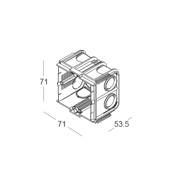D.BOX.034.XX - Standard recessed box 502