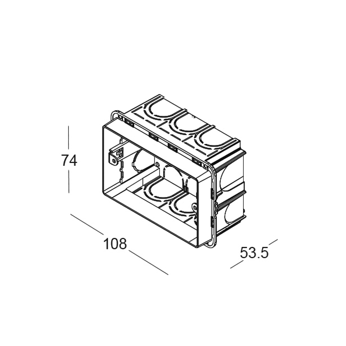D.BOX.035.XX - Standard recessed box 503