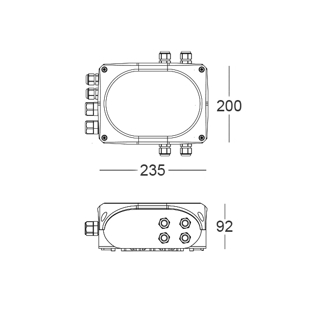 HUB.700.001.DA2 - Hub 700mA IP66<br>DALI-2 con driver 60W IP20