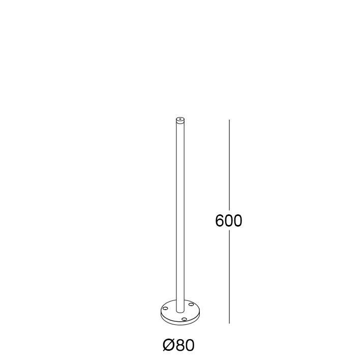 KIT.042.0600 - Pole for Bloom and Bloom Maxi