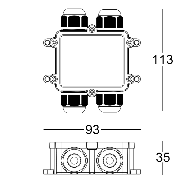KIT.052 - Kit Casambi PWM 1CH 280W IP68 4Ways